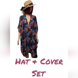 Swim Cover with Matching Hat Set One Size